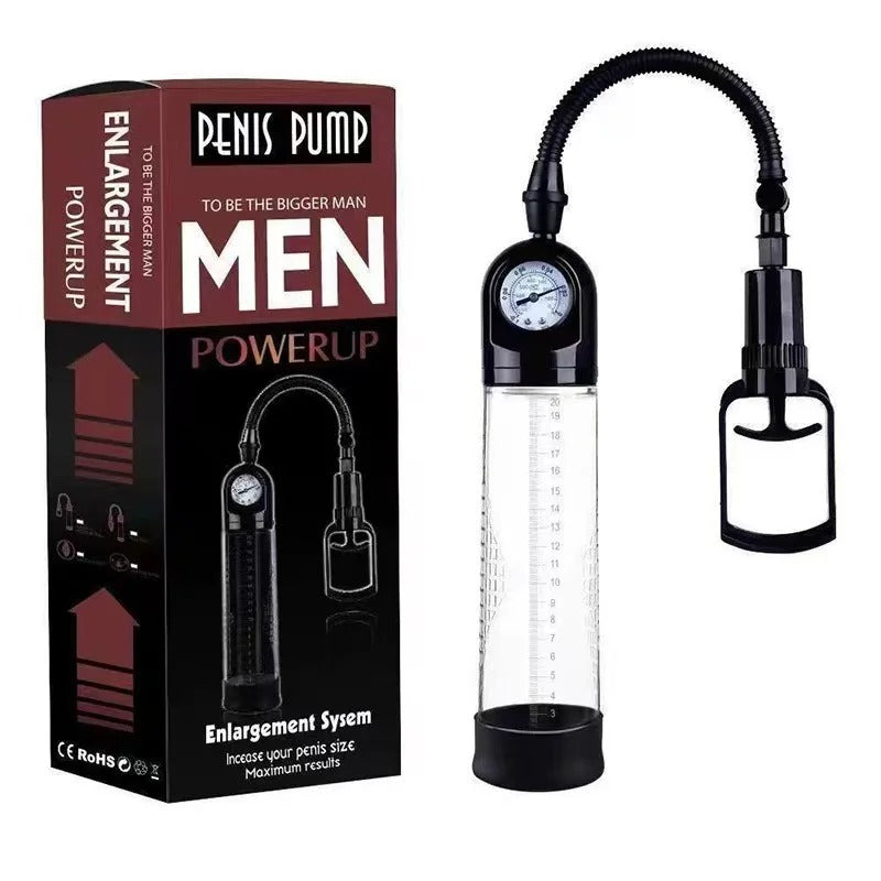 Manual Penis Pump β Vacuum Enlargement Trainer for Stronger Erections & Enhancement, Male sex toys