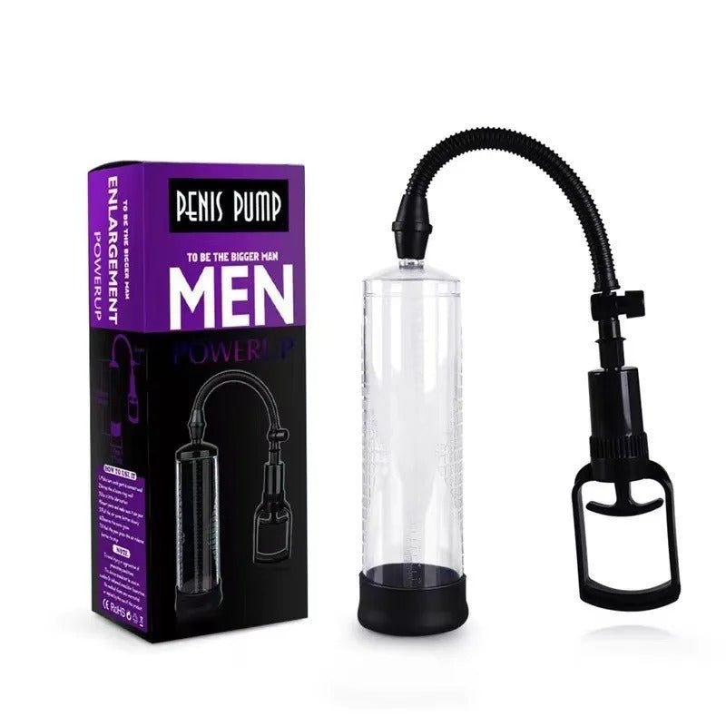 Manual Penis Pump β Vacuum Enlargement Trainer for Stronger Erections & Enhancement, Male sex toys