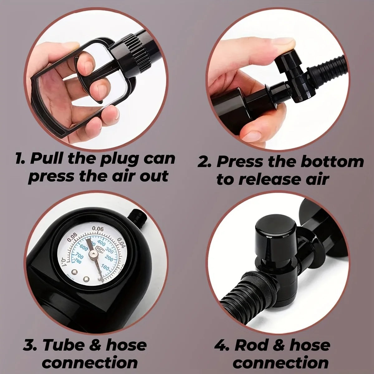 Manual Penis Pump β Vacuum Enlargement Trainer for Stronger Erections & Enhancement, Male sex toys