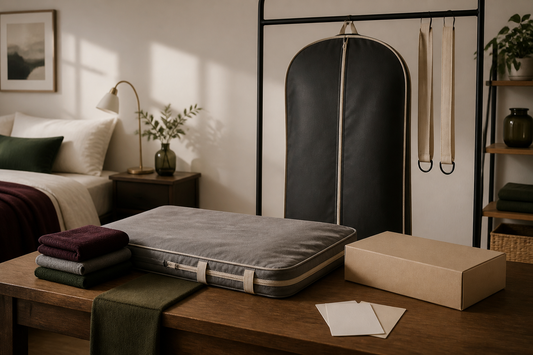 Storage bag, padded surface, support straps and plain parcel for comparing sex doll storage methods