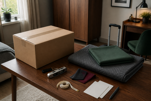 Plain parcel, luggage scale, measuring tape and storage materials for planning full-size sex doll weight