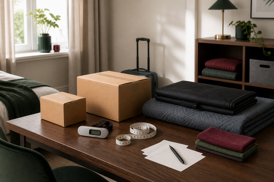 Small parcels, luggage scale, measuring tape and storage bag for choosing a lighter sex doll