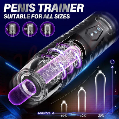 Hannibal Automatic 7 Thrusting Rotating Models Male Masturbator, Mens Sex Toys