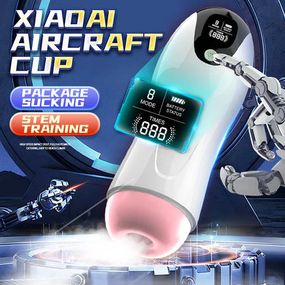 Automatic Sucking Telescopic Intelligent Sound & Heating Simulation Male masturbator, Best Mens Sex Toys