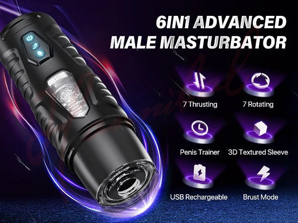 Hannibal Automatic 7 Thrusting Rotating Models Male Masturbator, Mens Sex Toys