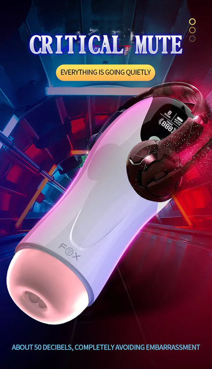 Automatic Sucking Telescopic Intelligent Sound & Heating Simulation Male masturbator, Best Mens Sex Toys