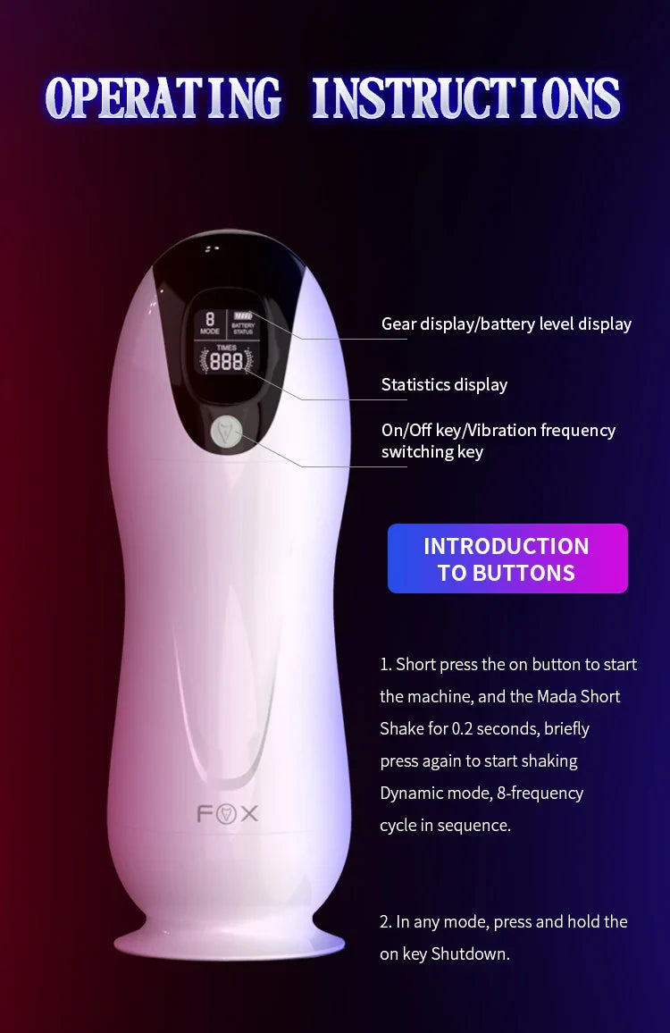 Automatic Sucking Telescopic Intelligent Sound & Heating Simulation Male masturbator, Best Mens Sex Toys