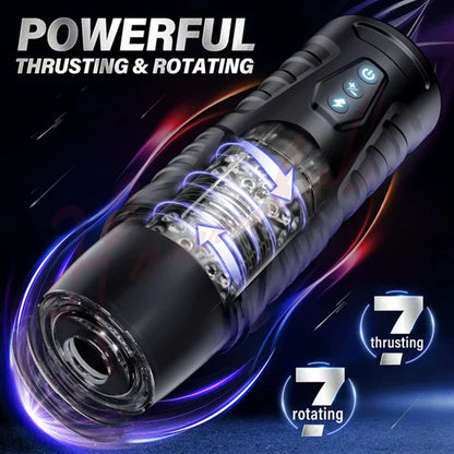 Hannibal Automatic 7 Thrusting Rotating Models Male Masturbator, Mens Sex Toys