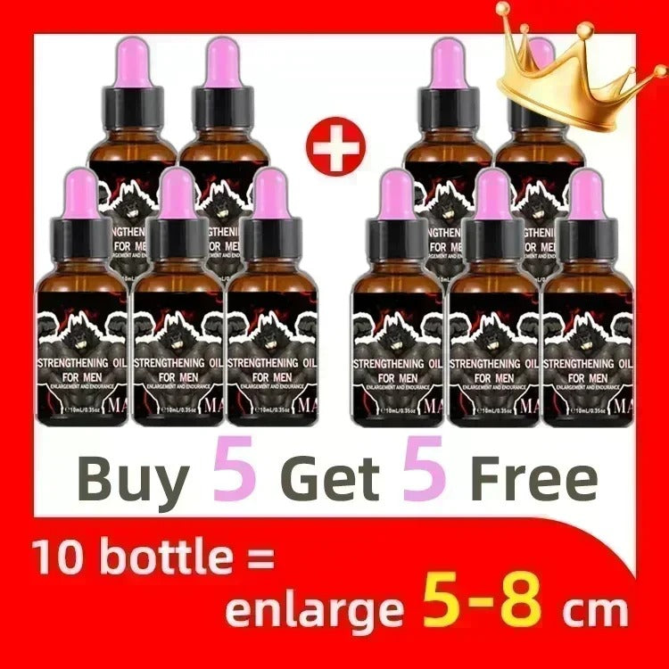 Men’s Penis Enlargement & Delay Massage Oil – Enhance Growth, Stronger & Longer-Lasting Erections